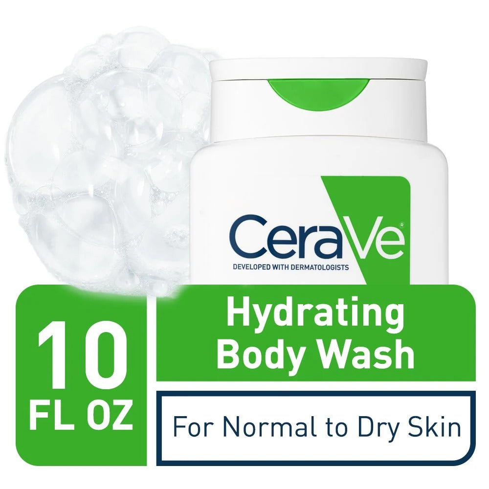 CeraVe Hydrating Body Wash for Normal to Dry Skin – 296ml